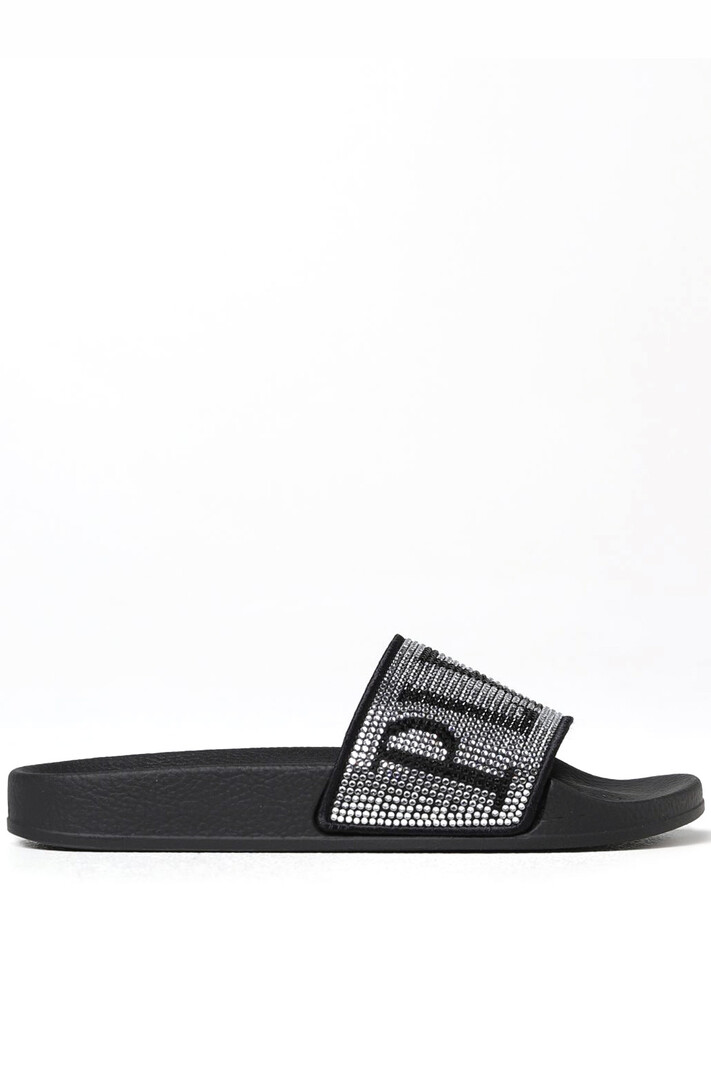 PHILIPP PLEIN Philipp Plein swim sandal with rhinestones Black