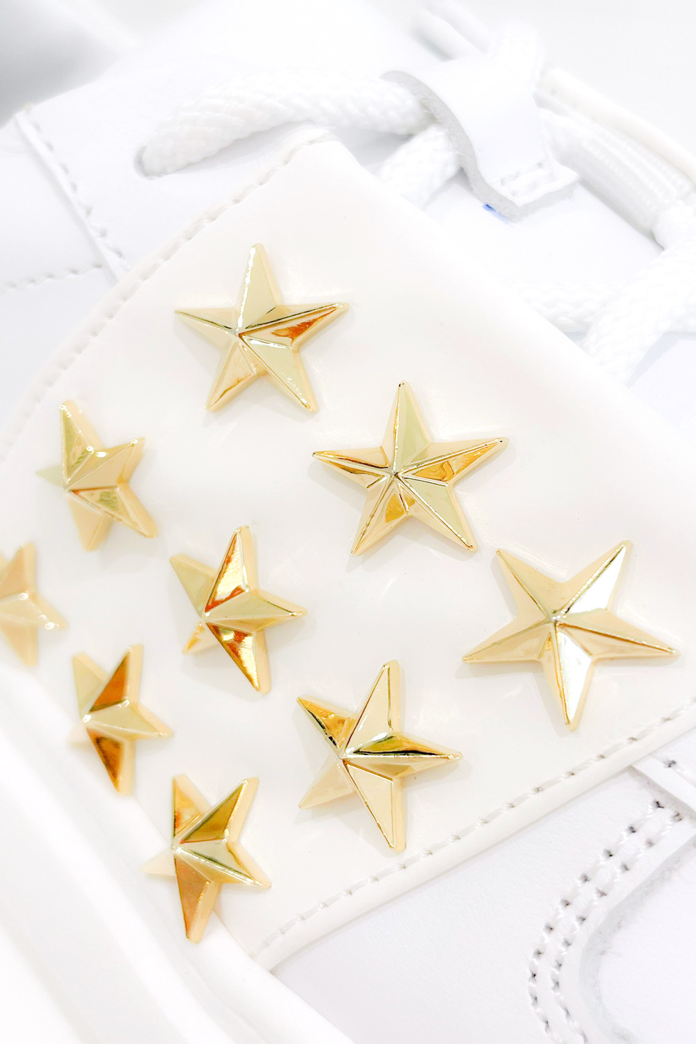 Z (S(UPER SALE PHILIPP PLEIN sneakers met gouden sterren WIT