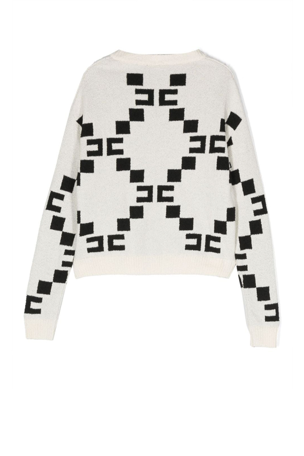 Z (S(UPER SALE Elisabetta Franchi La Mia Bambina cardigan with loge cream White