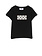 ELISABETTA FRANCHI Junior la Mia Bambina Elisabetta Franchi La Mia Bambina tshirt with pint in square Black