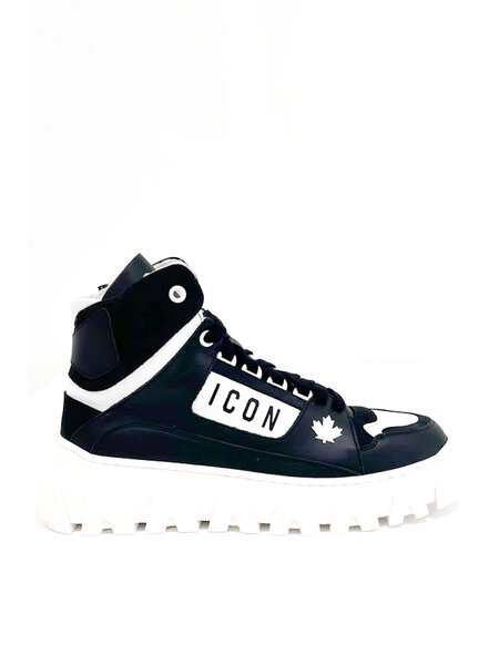 DSQUARED2 Dsquared2 high sneakers grijs wit Zwart