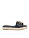 Michael Kors izzy sandal with gold logo Black