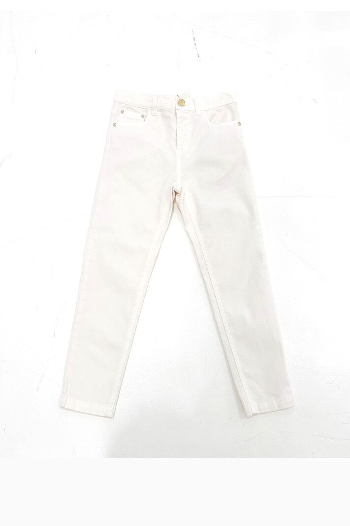Z (S(UPER SALE Elisabetta Franchi La Mia Bambina jeans cream White