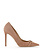 ELISABETTA FRANCHI Elisabetta Franchi suède pump met logo slotje huidskleur Nudo / Beige