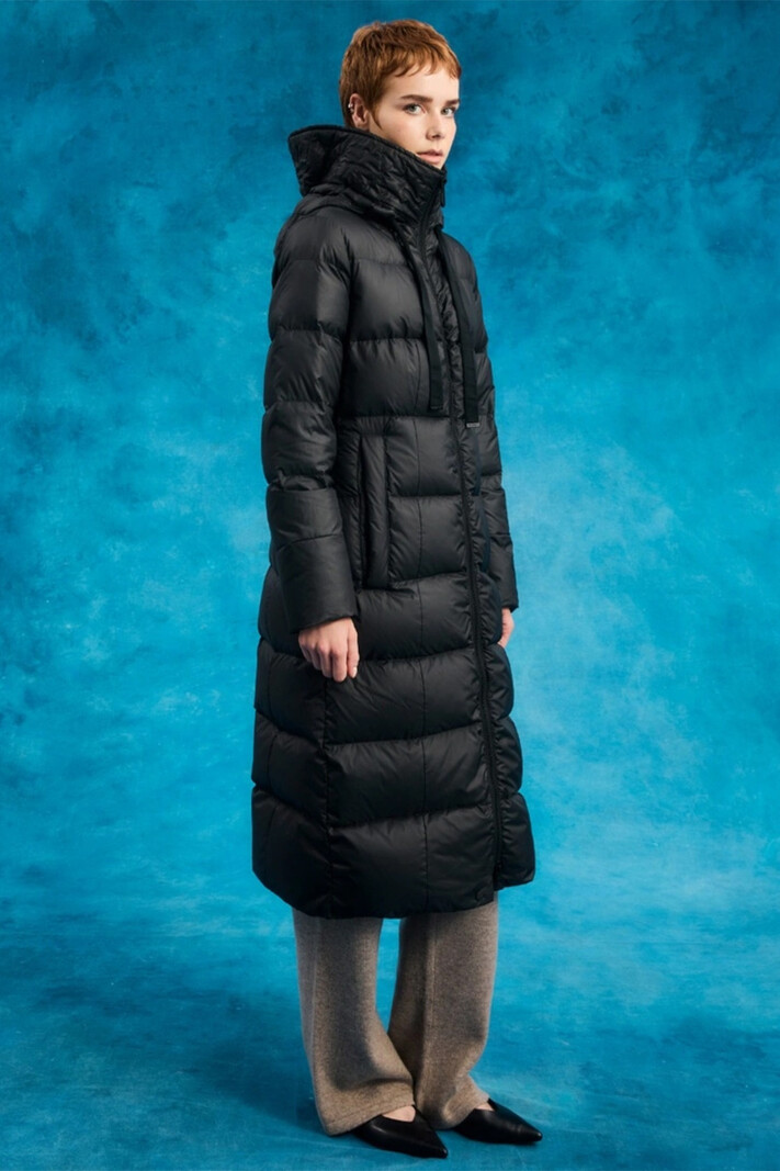 Peuterey Nunki MQE winterjas, lang model Zwart (valt klein uit)