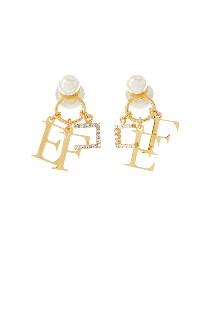 ELISABETTA FRANCHI Elisabetta Franchi earrings with pendants and pearls