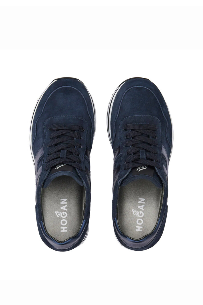 HOGAN Hogan sneakers Midi H222 Blue suede Blue