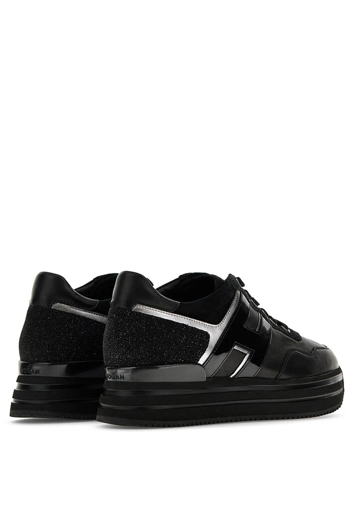 HOGAN Hogan sneaker Midi H222 Black lacquer Black