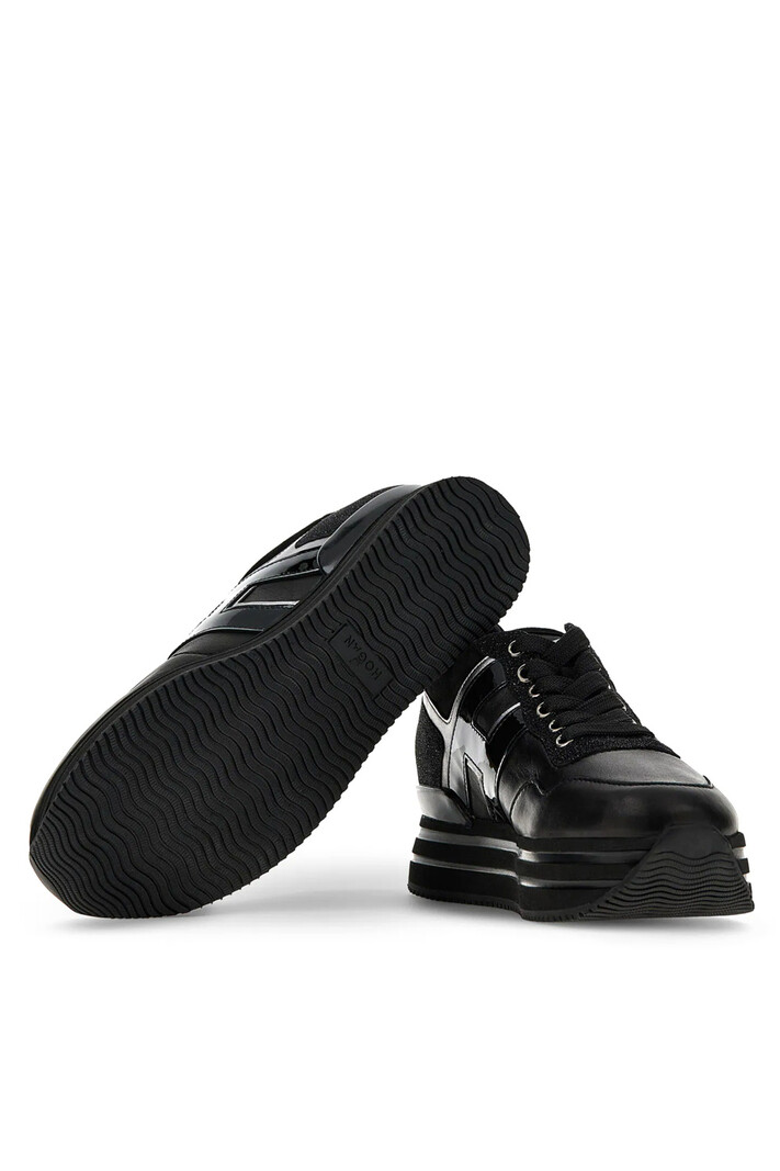 HOGAN Hogan sneaker Midi H222 Black lacquer Black