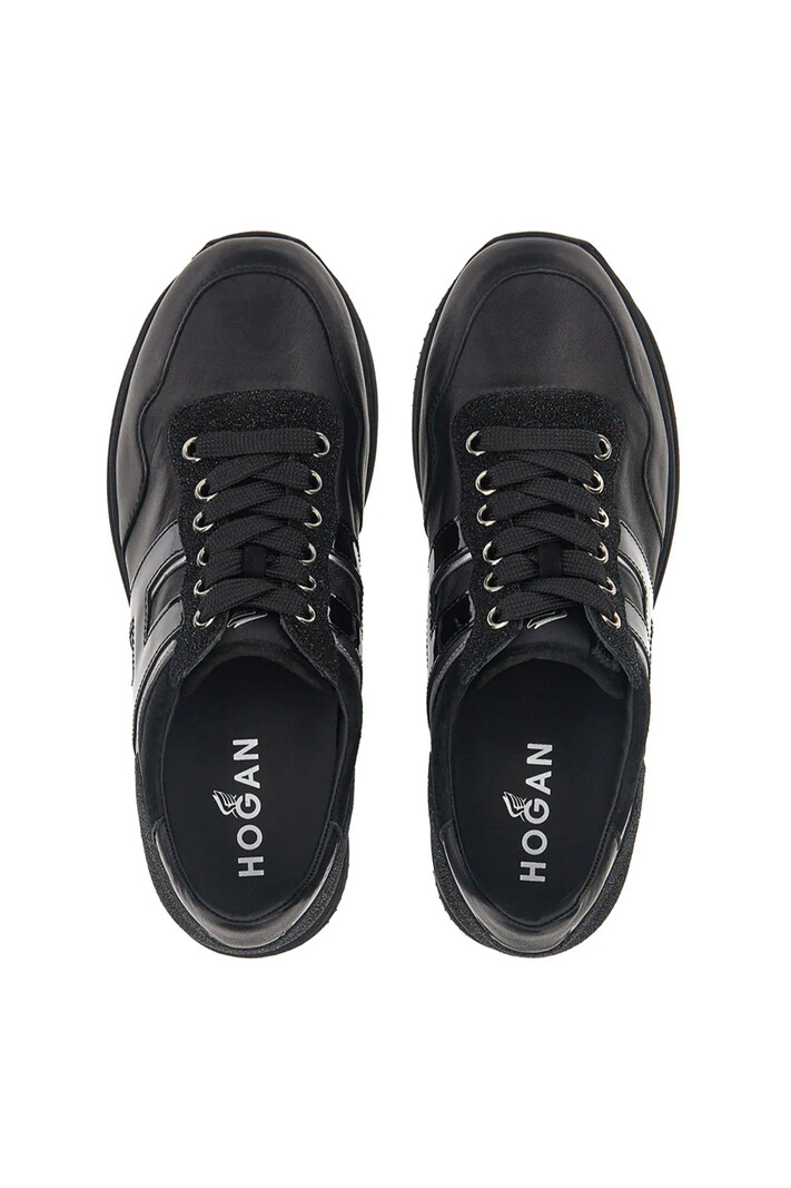 HOGAN Hogan sneaker Midi H222 Black lacquer Black