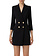 ELISABETTA FRANCHI Elisabetta Franchi blazer dress with gold details on shoulder Black