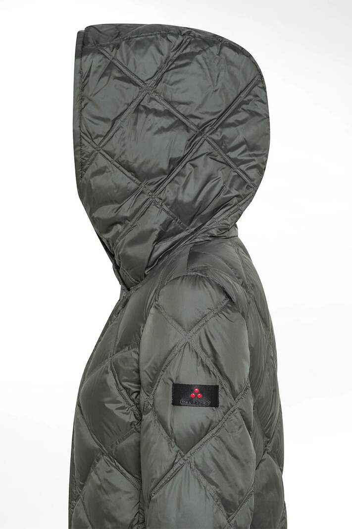 Peutery  down jacket / winterjas met diamond-shaped quilting PROXIE MQE Groen