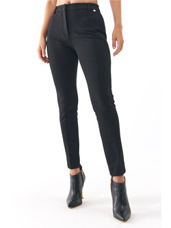 LIU JO LIU JO Pantalon strech met rechte broekspijp Zwart