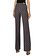 ELISABETTA FRANCHI Elisabetta Franchi Knitted Palazzo trousers / Flaired in print with logo Black