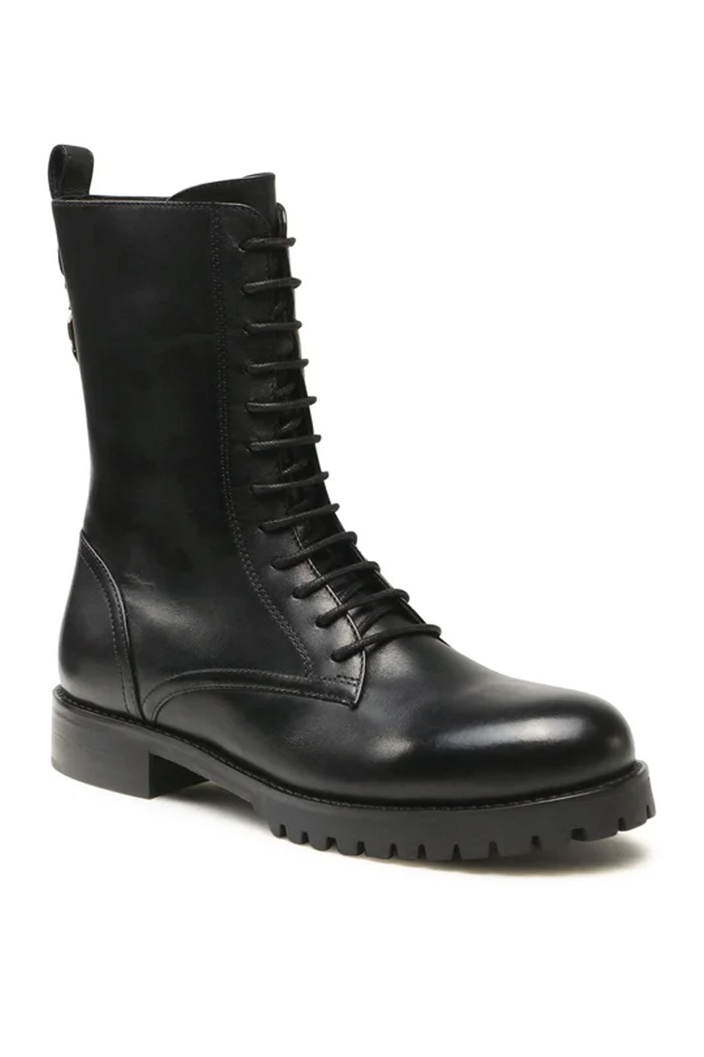 PATRIZIA PEPE Patrizia Pepe leather biker boot / ankle boot Black