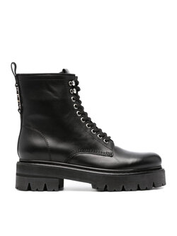 Z (S(UPER SALE Dsquared2 boots with silver Icon logo Black