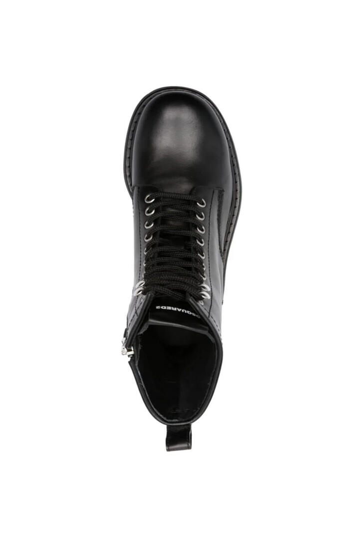 DSQUARED2 Dsquared2 boots met zilver Icon logo Zwart