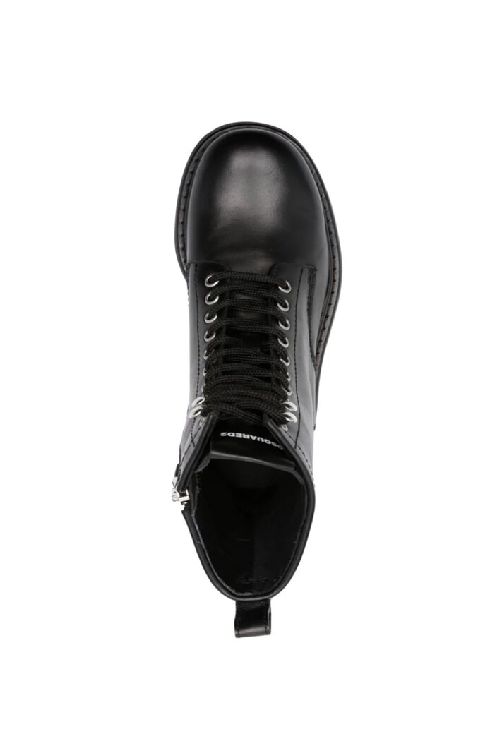 DSQUARED2 Dsquared2 boots with silver Icon logo Black