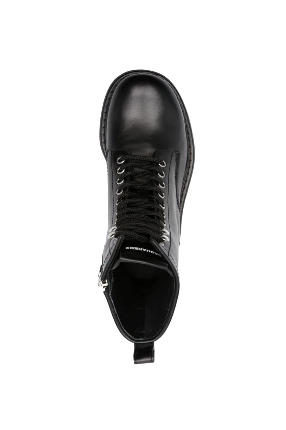 Z (S(UPER SALE Dsquared2 boots with silver Icon logo Black