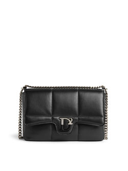 Z (S(UPER SALE Dsquared2 D2 Statement Soft Shoulder Bag Black