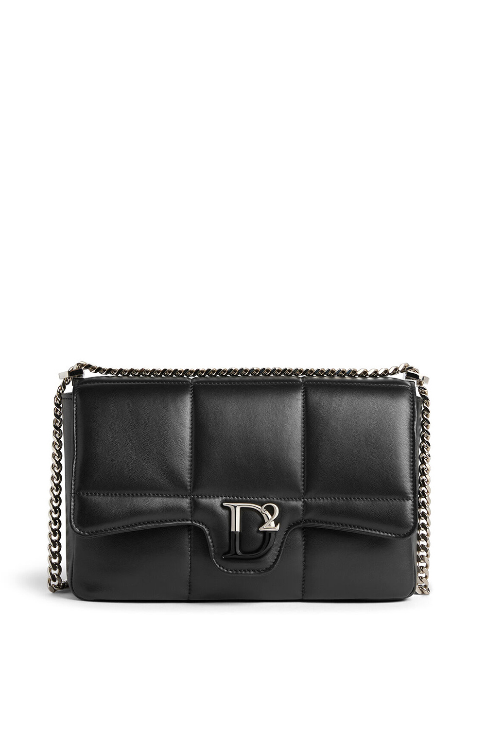 Z (S(UPER SALE Dsquared2 D2 Statement Soft Shoulder Bag Zwart