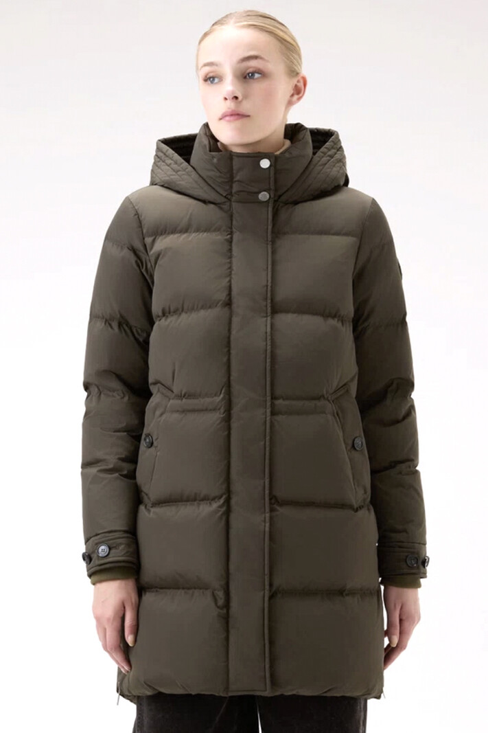 WOOLRICH Woolrich winterjas Alsea puffy parka Groen