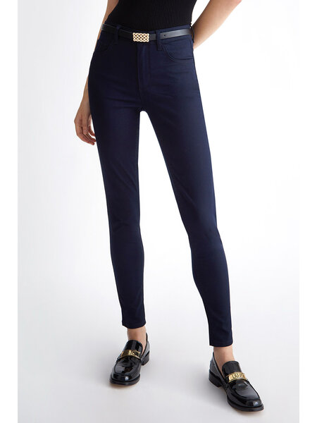 LIU JO LIU JO bottom up strech jeans met riem donker Blauw