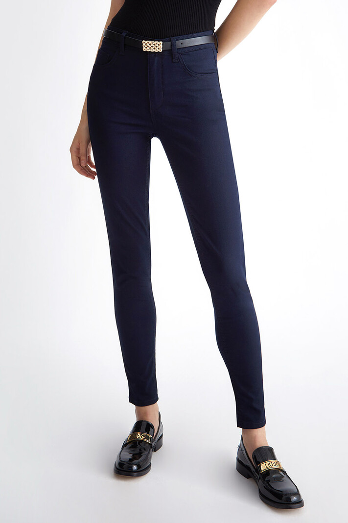 LIU JO LIU JO bottom up strech jeans met riem donker Blauw