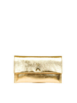 PATRIZIA PEPE Patrizia Pepe clutch / tas met gouden ketting Goud