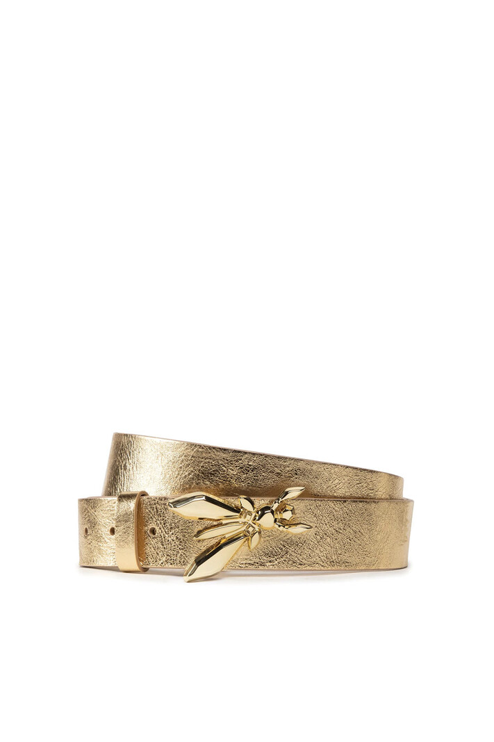 PATRIZIA PEPE Patrizia Pepe belt with logo Gold