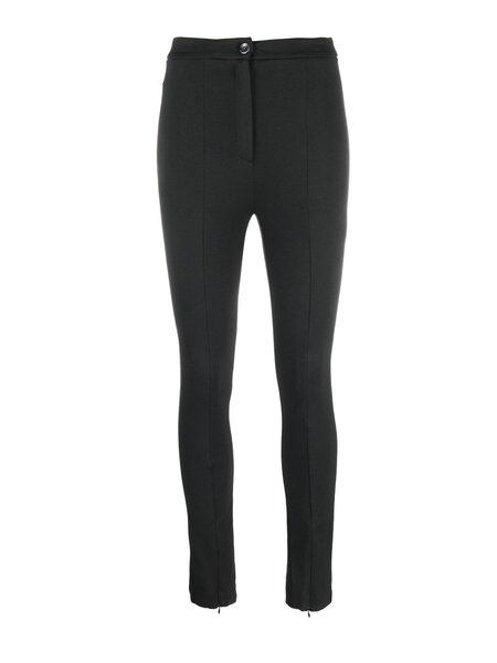 PATRIZIA PEPE Patrizia Pepe strech trousers with narrow leg and zip at bottom Black