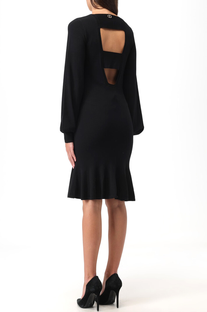 TWINSET Twinset dress A-shape with open back Black