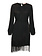 TWINSET Twinset dress with strings along bottom and fabric belt Black