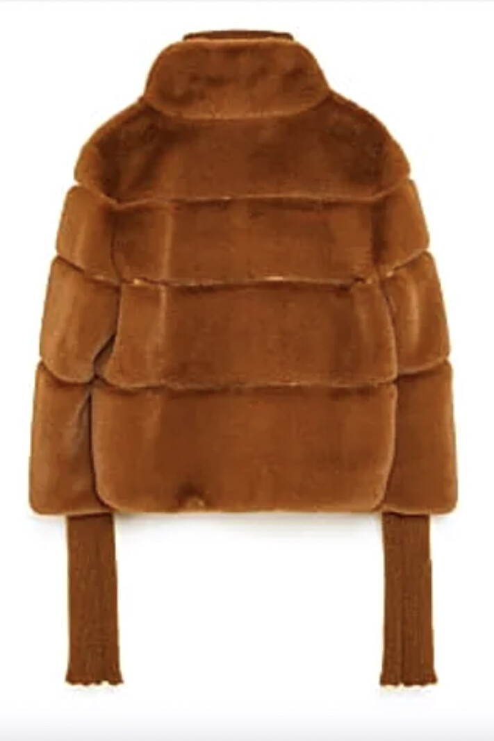 PATRIZIA PEPE Patrizia Pepe fake fur winterjas Cognac Bruin