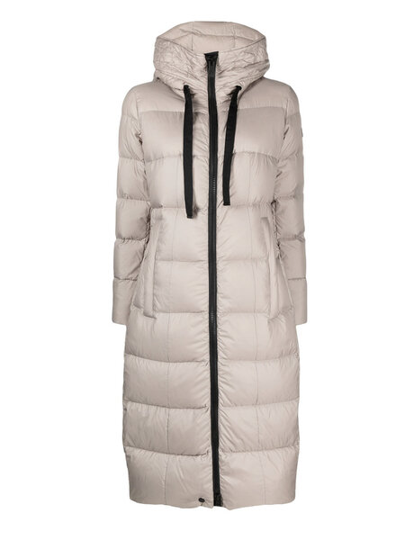 Peuterey Nunki MQE winterjas, lang model met zwarte rits Beige / Nude (valt beetje klein uit)