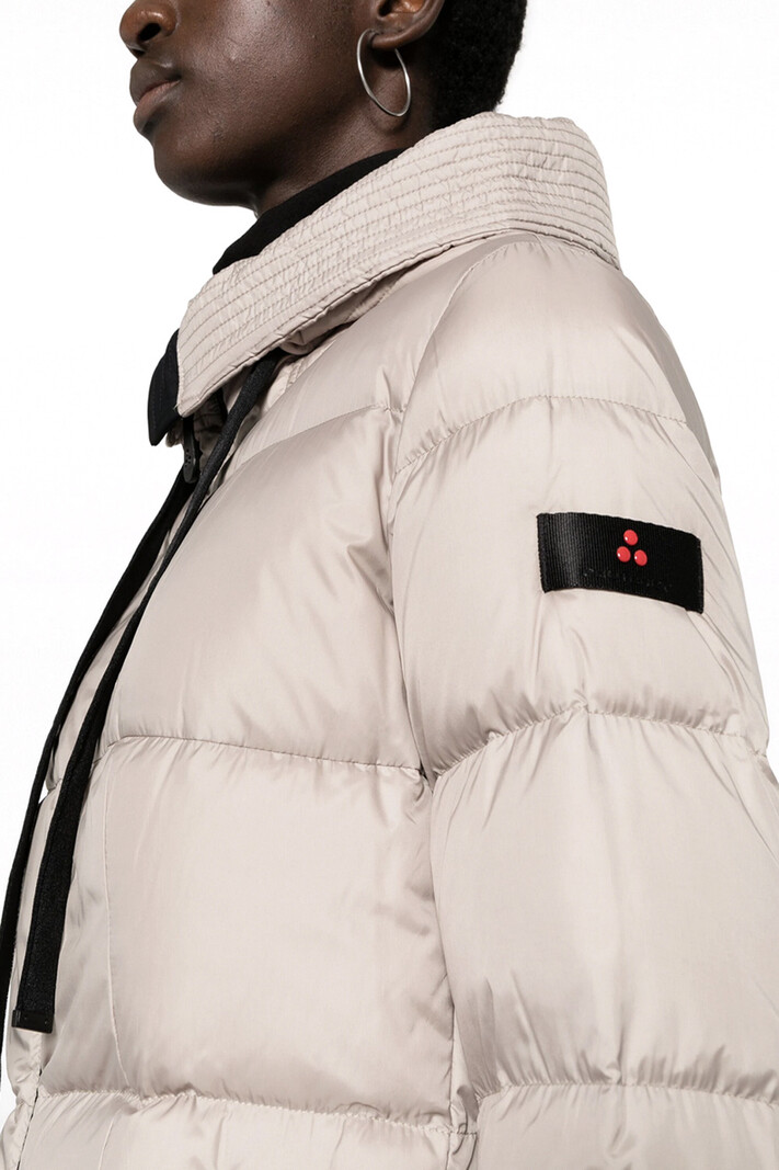 Peuterey Nunki MQE winter coat, long model with black zip Beige / Nude (valt beetje klein uit)
