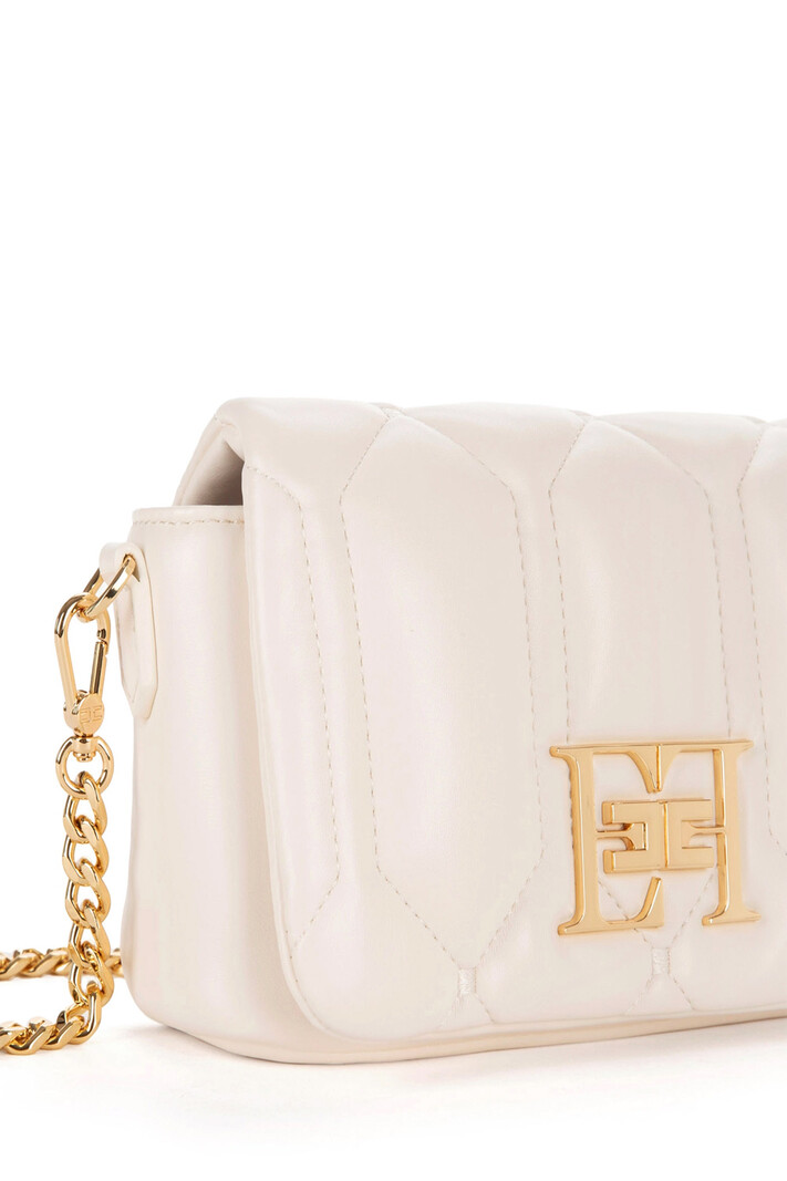 ELISABETTA FRANCHI Elisabetta Franchi small puffer bag Burro / Cream White