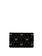 ELISABETTA FRANCHI Elisabetta Franchi fluwelen tasje met gouden logo en ketting met bedeltjes Zwart