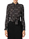 ELISABETTA FRANCHI =Elisabetta Franchi blouse with logo print Black