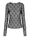 ELISABETTA FRANCHI Elisabetta Franchi transpparante top met logo Zwart