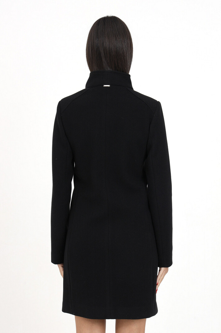 LIU JO LIU JO coat with gold lock Black