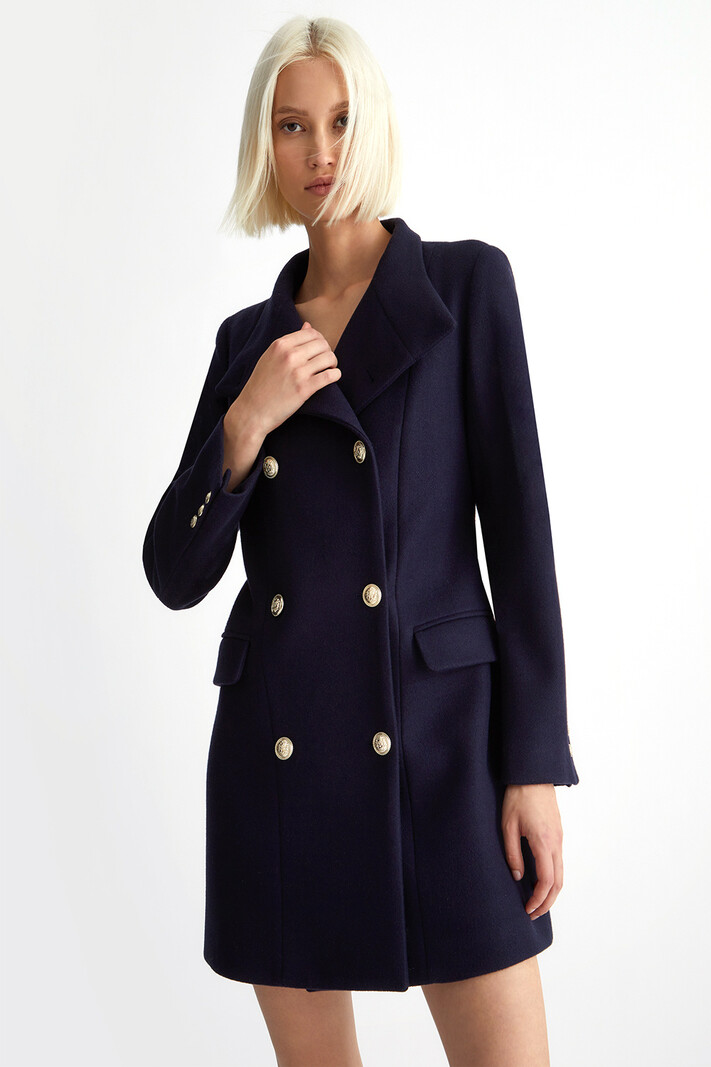 LIU JO LIU JO coat double buttoned dark Blue