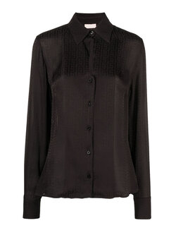 LIU JO LIU JO blouse met logo print Zwart