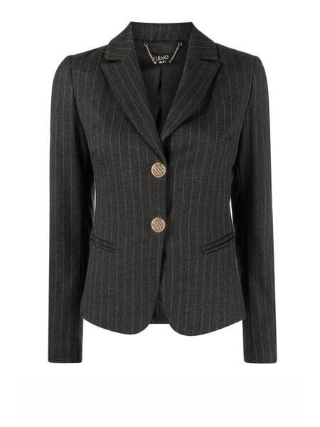 LIU JO LIU JO gestreepte g blazer Grijs