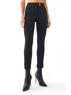 LIU JO LIU JO pantalon met rechte broekpijpen Zwart