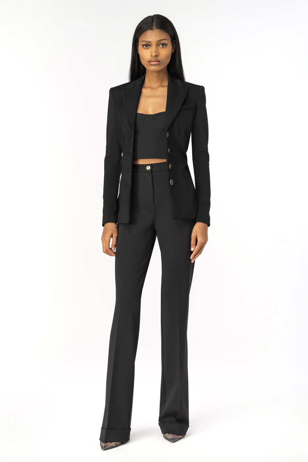 PINKO Pinko flared pantalon hulka Zwart