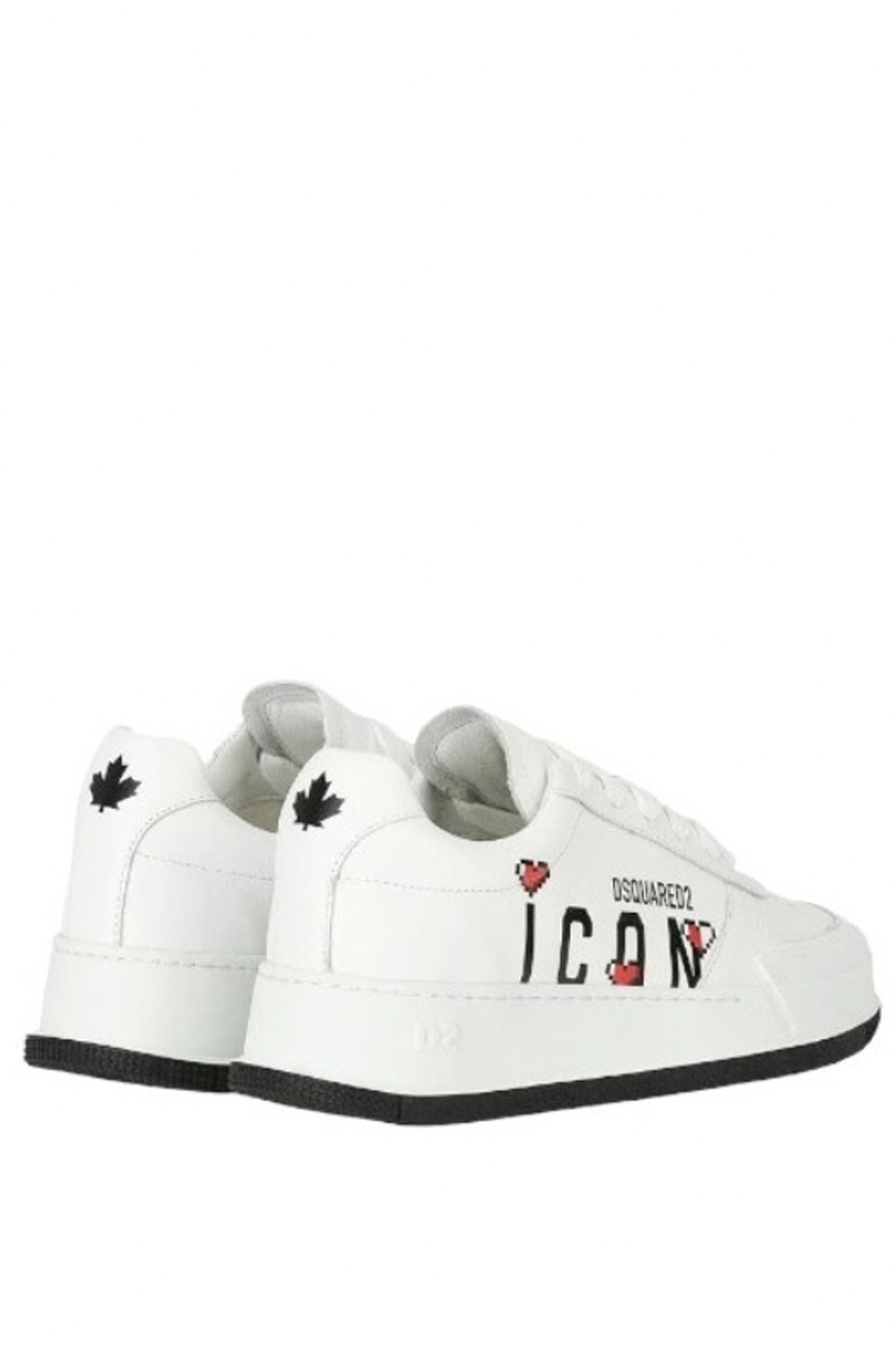 Z (S(UPER SALE Dsquared2 sneaker met Icon logo met hartjes Wit