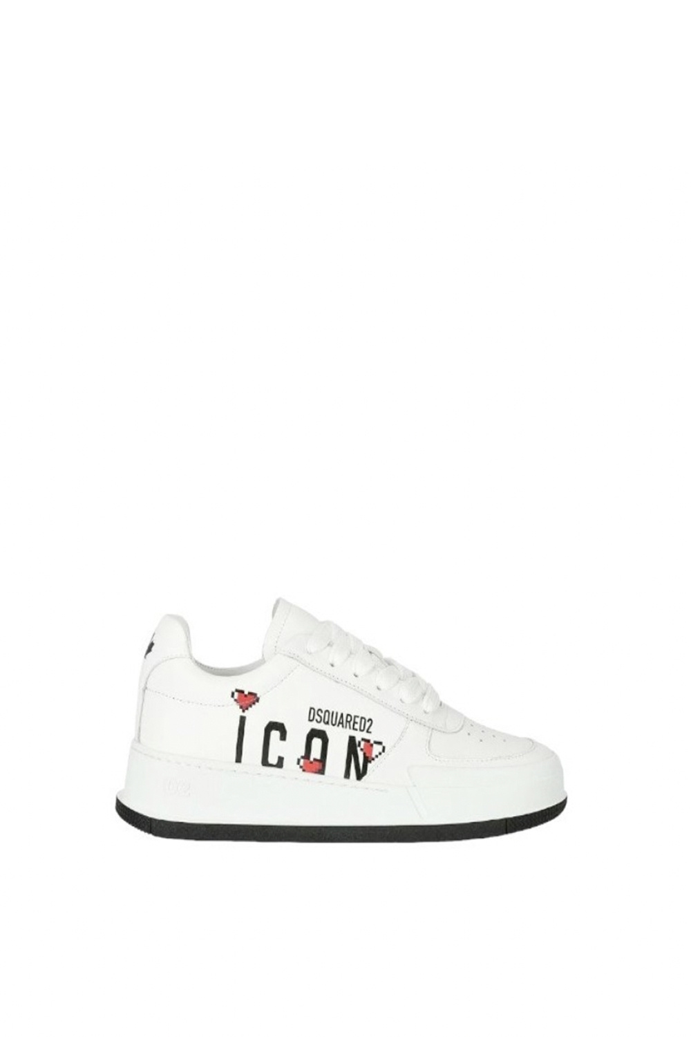 Z (S(UPER SALE Dsquared2 sneaker KIDS met Icon logo met hartjes Wit