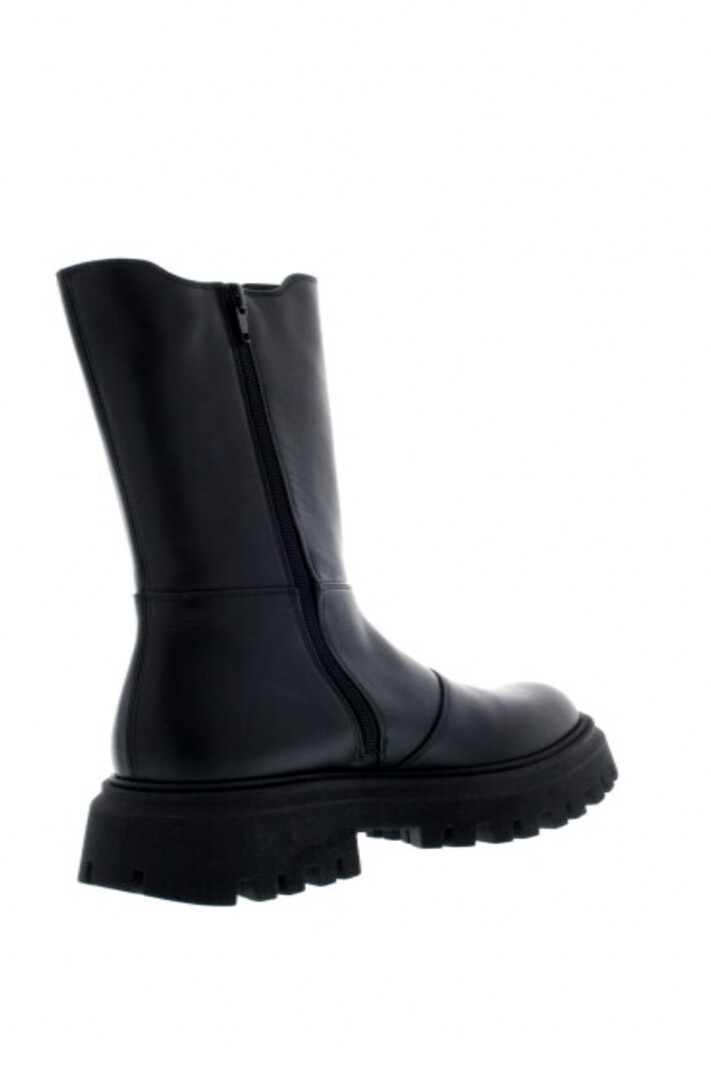 DSQUARED2 Dsquared2 boots laarzen met DSQ2 logo en rood blad  Zwart ( valt een halve tot hele maat groter uit )