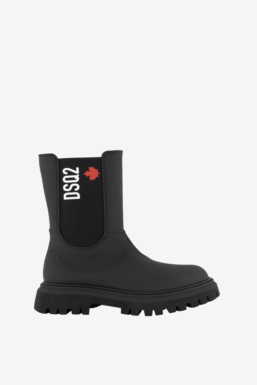 Z (S(UPER SALE Dsquared2 DSQ2 boots boots KIDS with red logo Black